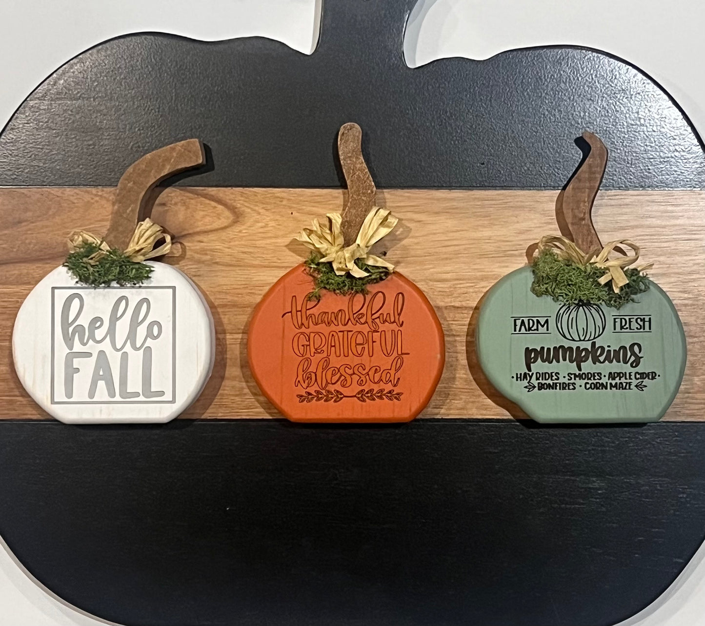 Set of Three Pumpkins