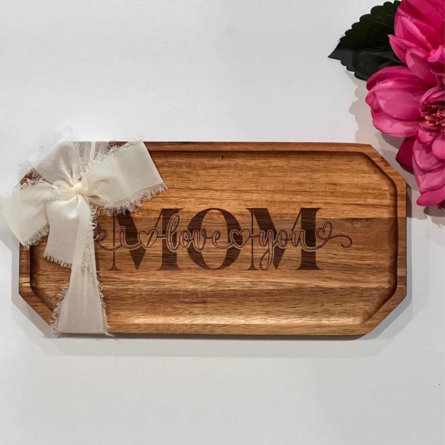 I Love You Mom - Acacia Trinket Tray