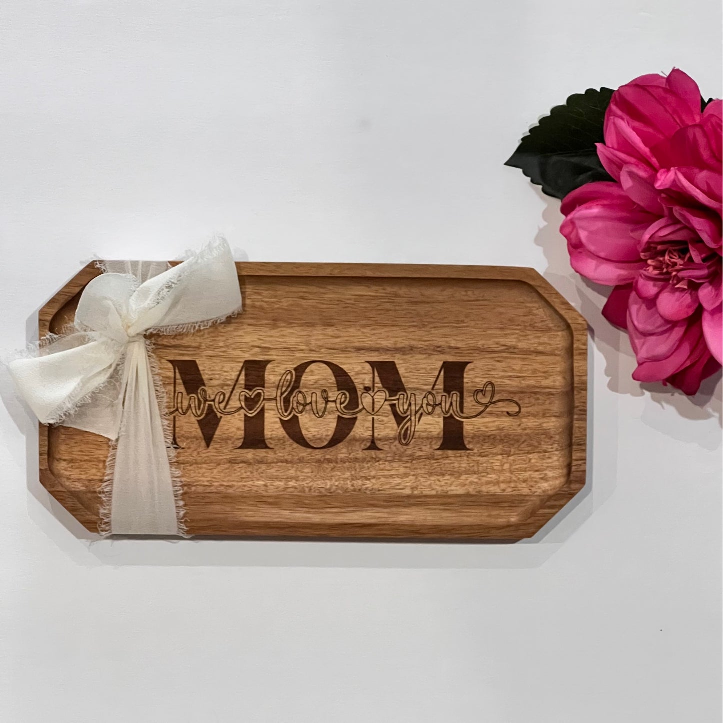 We Love You Mom - Acacia Trinket Tray